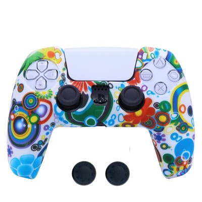 Silikónový protišmykový ochranný kryt proti pádu pre príslušenstvo ovládača Playstation 5 PS5 s krytom na rukoväť pre thumbstick