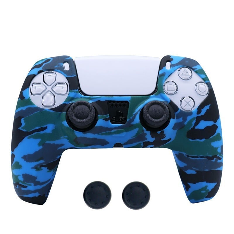 Silikónový protišmykový ochranný kryt proti pádu pre príslušenstvo ovládača Playstation 5 PS5 s krytom na rukoväť pre thumbstick