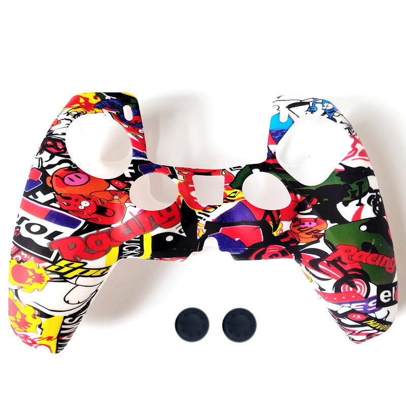 Silikónový protišmykový ochranný kryt proti pádu pre príslušenstvo ovládača Playstation 5 PS5 s krytom na rukoväť pre thumbstick