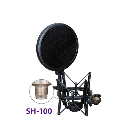 Mikrofon Mic Shock Mount Shield csuklós fejtartó állványtartó a Studio Shockmount Clip felfüggesztés Spider konzolhoz