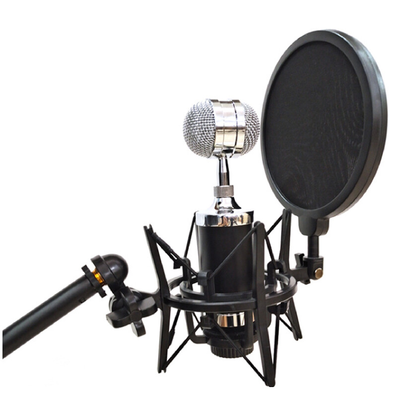 Mikrofon Mic Shock Mount Shield csuklós fejtartó állványtartó a Studio Shockmount Clip felfüggesztés Spider konzolhoz