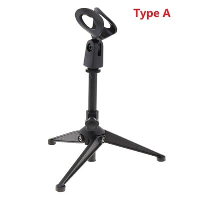 Hordozható fém mikrofon háromlábú emelőállvány 180 fokos elforgatási szögben 3 típus választható