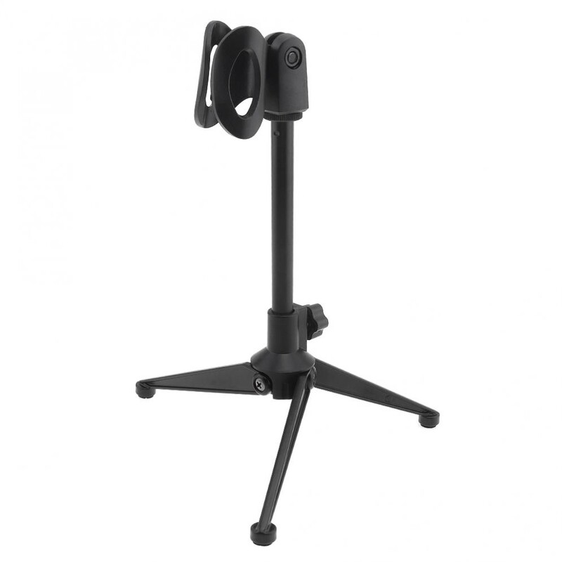 Hordozható fém mikrofon háromlábú emelőállvány 180 fokos elforgatási szögben 3 típus választható