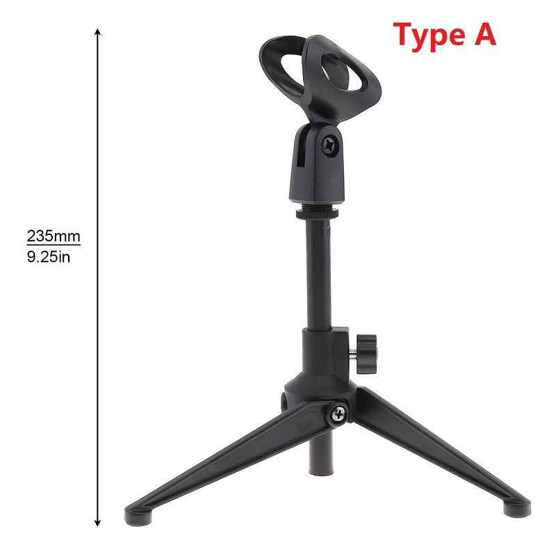 Hordozható fém mikrofon háromlábú emelőállvány 180 fokos elforgatási szögben 3 típus választható