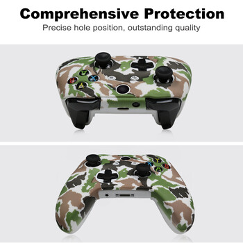 Για χειριστήριο Xbox One XS Gamepad Camo Κάλυμμα σιλικόνης Λαστιχένια θήκη λαβής δέρματος Προστατευτική θήκη για λεπτό χειριστήριο