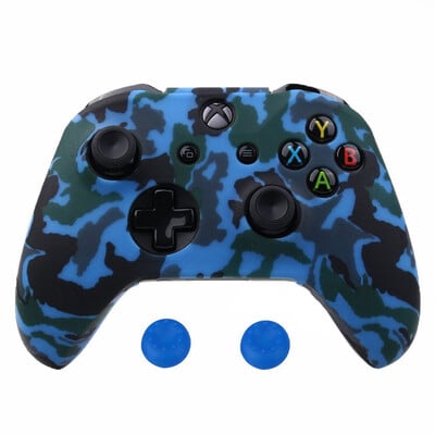 Pre Xbox One XS Controller Gamepad Camo silikónový kryt gumený úchop ochranný kryt pre tenký joystick