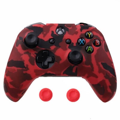 Pre Xbox One XS Controller Gamepad Camo silikónový kryt gumený úchop ochranný kryt pre tenký joystick