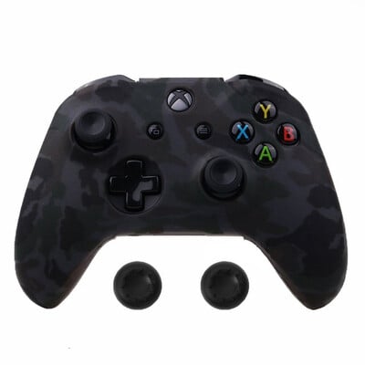 Pre Xbox One XS Controller Gamepad Camo silikónový kryt gumený úchop ochranný kryt pre tenký joystick