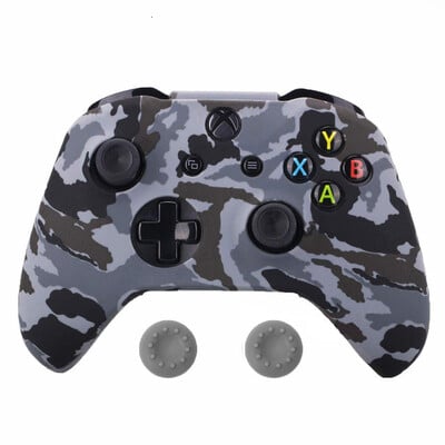 Pre Xbox One XS Controller Gamepad Camo silikónový kryt gumený úchop ochranný kryt pre tenký joystick