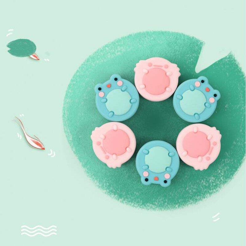 Animals Frog Soft hüvelykujj bot markolat sapka Joystick védőburkolat Nintendo Switch NS Lite Joy-con kontroller hüvelykujj tokhoz