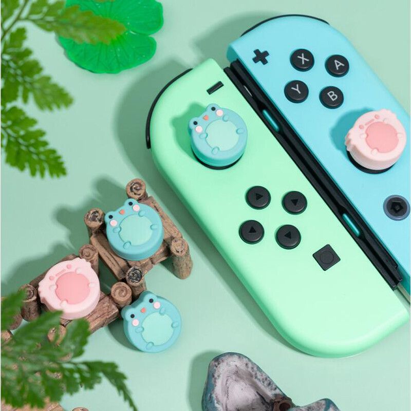 Animals Frog Soft hüvelykujj bot markolat sapka Joystick védőburkolat Nintendo Switch NS Lite Joy-con kontroller hüvelykujj tokhoz
