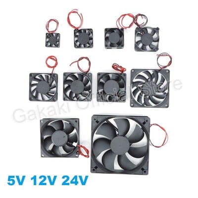 4010 12025 8010 30mm dc 5V 12V 24V Ventilator za hlađenje Kućište motora bez četkica Tiho 40MM 50MM 60MM 70MM 80MM 90MM 120MM za 3D ispis 2PIN