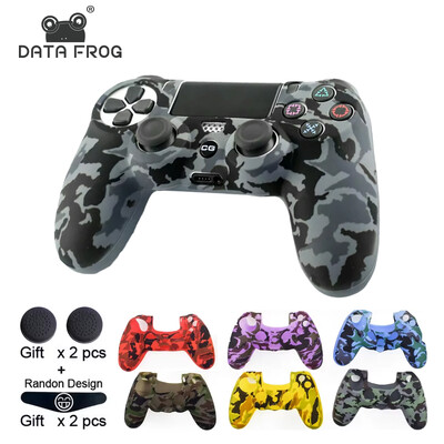 DATA FROG õhuke kamuflaažiga silikoonkummist geelnahk Sony Dualshock 4 PS4 kontrolleri kaameraümbrisele Play Station 4 jaoks