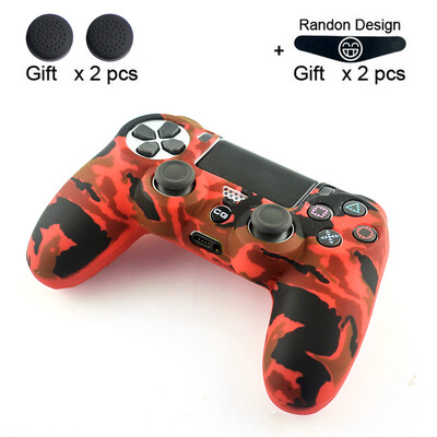 DATA FROG Slim Camouflage Silicone Rubber Gel Skin for Sony Dualshock 4 PS4 Controller Camo Case for Play Station 4