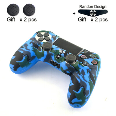 DATA FROG Slim Camouflage Silicone Rubber Gel Skin for Sony Dualshock 4 PS4 Controller Camo Case for Play Station 4