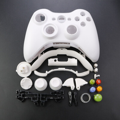 JCD XBOX 360 vezeték nélküli vezérlőhöz, teljes házas játékvezérlő ház burkolata gombokkal Kitek Analóg Stick lökhárító tartozékok