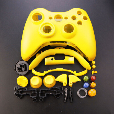 JCD XBOX 360 vezeték nélküli vezérlőhöz, teljes házas játékvezérlő ház burkolata gombokkal Kitek Analóg Stick lökhárító tartozékok