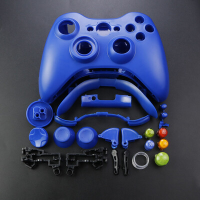 JCD XBOX 360 vezeték nélküli vezérlőhöz, teljes házas játékvezérlő ház burkolata gombokkal Kitek Analóg Stick lökhárító tartozékok