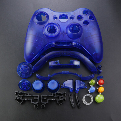 JCD XBOX 360 vezeték nélküli vezérlőhöz, teljes házas játékvezérlő ház burkolata gombokkal Kitek Analóg Stick lökhárító tartozékok