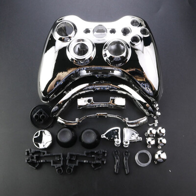 JCD XBOX 360 vezeték nélküli vezérlőhöz, teljes házas játékvezérlő ház burkolata gombokkal Kitek Analóg Stick lökhárító tartozékok