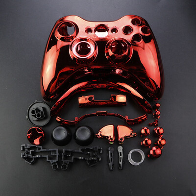 JCD XBOX 360 vezeték nélküli vezérlőhöz, teljes házas játékvezérlő ház burkolata gombokkal Kitek Analóg Stick lökhárító tartozékok