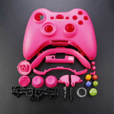 JCD XBOX 360 vezeték nélküli vezérlőhöz, teljes házas játékvezérlő ház burkolata gombokkal Kitek Analóg Stick lökhárító tartozékok