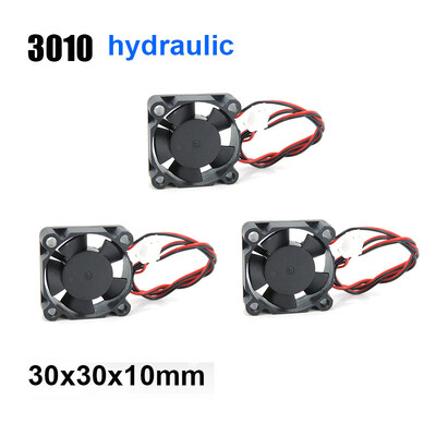 Hidrauliskais gultnis DC dzesēšanas ventilators 3010 4010 30x10mm 40x10 5V 12v 24V Brushless 2PIN 3cm 4cm Ventilators DC 5/12/24V 3D printerim e1