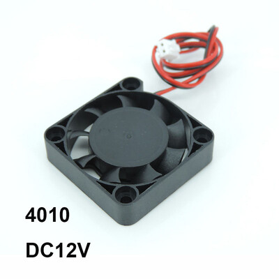 2pin 4010 Fan DC 5v 12v Αθόρυβος ανεμιστήρας ψύξης χωρίς ψήκτρες 3D Printer Part 40mm 4cm hydraulic Bearing Axial 40mmx40mmx10mm