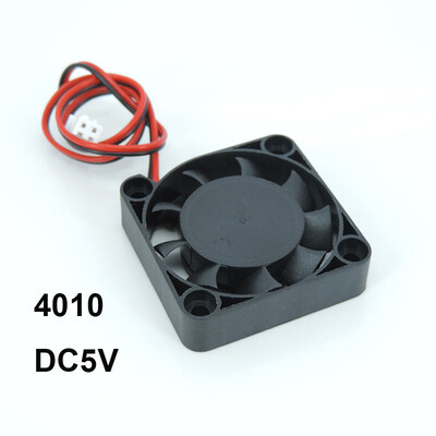 2pin 4010 Fan DC 5v 12v Αθόρυβος ανεμιστήρας ψύξης χωρίς ψήκτρες 3D Printer Part 40mm 4cm hydraulic Bearing Axial 40mmx40mmx10mm