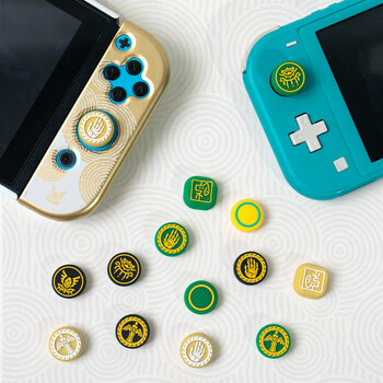 Дръжки за палци за nintendo Switch oled Kingdom of Zelda Tears Theme Rocker Hat oled/lite Silicone Rocker Hat caps buttons Switch