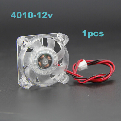 4010 40x40x10mm Υδραυλικό ρουλεμάν 2pin DC 5v 12v 24v Ανεμιστήρας Ψύξης Διαφανές LED που εκπέμπει φως