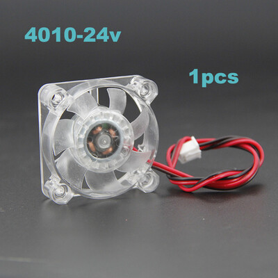 4010 40x40x10mm Υδραυλικό ρουλεμάν 2pin DC 5v 12v 24v Ανεμιστήρας Ψύξης Διαφανές LED που εκπέμπει φως