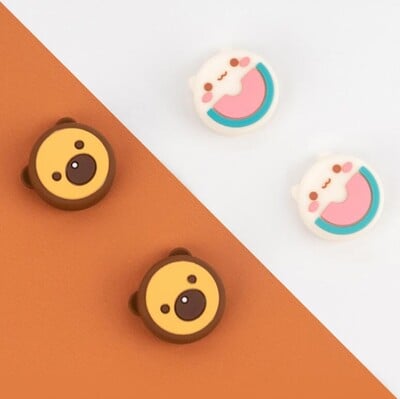 Cat Chick puha hüvelykujj stick markolat sapka Joystick védőburkolat Nintendo Switch NS Lite Joy-con kontroller hüvelykujj tokjához