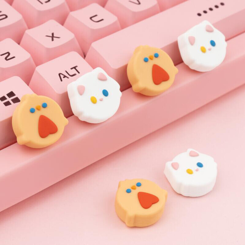 Cat Chick puha hüvelykujj stick markolat sapka Joystick védőburkolat Nintendo Switch NS Lite Joy-con kontroller hüvelykujj tokjához