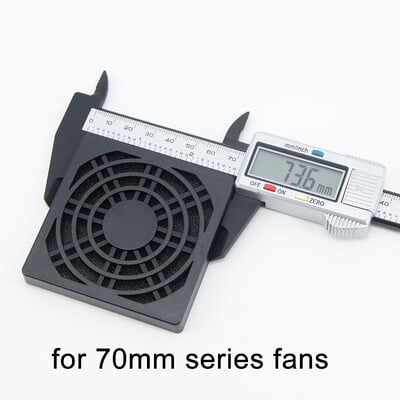 40mm 50mm 60mm 80mm 90mm 120mm ABS ventilátorový filter, ochranný kryt mriežky, prachotesný kryt, puzdro na čistenie filtra pre PC, ventilátory počítača, puzdro na čistenie filtra, veľkosť L