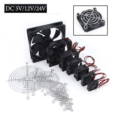 DC kefe nélküli hűtőventilátor 6025/8025/9225/12025/3007/4010 30MM/40MM/50MM/60MM DC 5V 12V 24V Cooler PC laptop számítógépház ventilátorok