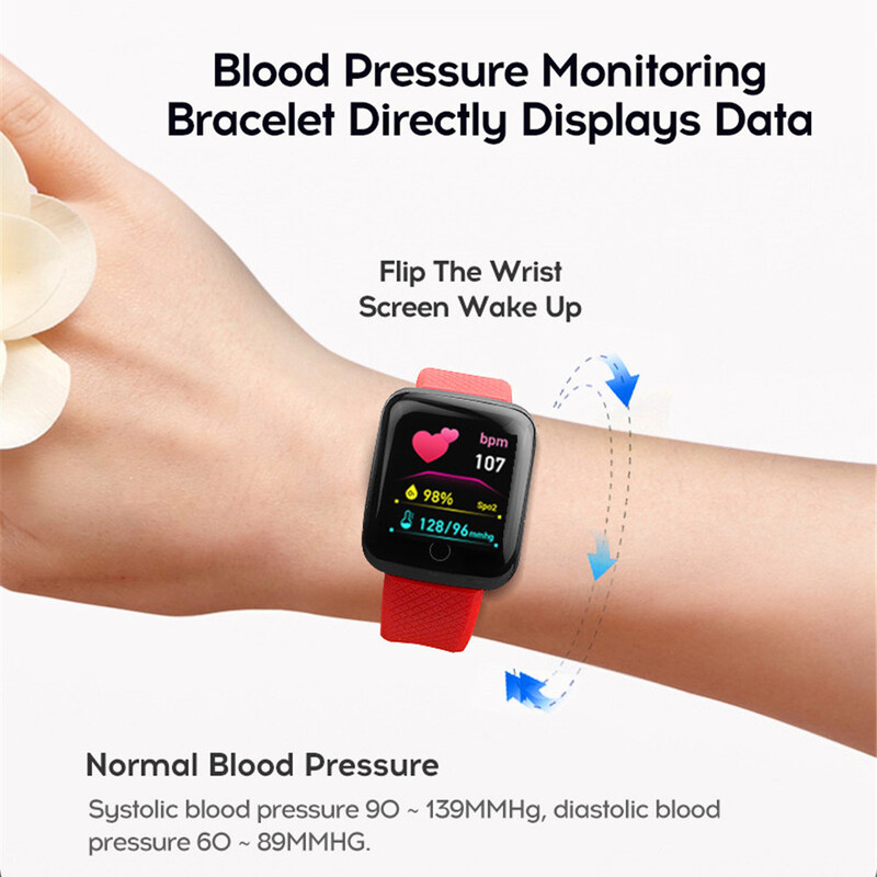 D13 Plus pametna narukvica Sportska narukvica 116 PLUS Narukvica s ekranom Sportski pedometar Bluetooth podsjetnik Otkucaji srca Krvni tlak