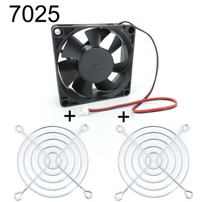 DC 12V Fan 2pin Cooling 3010 5010 7025 8025 12025 Brushless Guard Metal Grill Cover 40mm 60mm 80mm 120mm for 3d print DIY