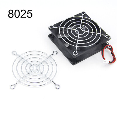DC 12V Fan 2pin Cooling 3010 5010 7025 8025 12025 Brushless Guard Metal Grill Cover 40mm 60mm 80mm 120mm for 3d print DIY