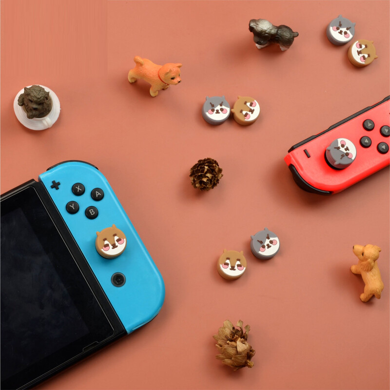 Νέο Lovely Silicone Soft Grip Stick Cap Joycon Προστατευτικό κάλυμμα για διακόπτη Oled NS Lite Joy-con Ελεγκτή Thumbstick Θήκη