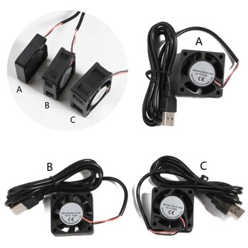 4x4CM Смяна на вентилатор за охлаждане на процесора DC5V 4500-5500RPM PC охладител, изпускателен радиатор, вентилатори на процесора Dropship