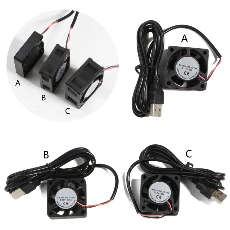 4x4CM Náhradný ventilátor chladenia CPU DC5V 4500-5500RPM Chladič PC Chladič Výfuk Ventilátory CPU Dropship