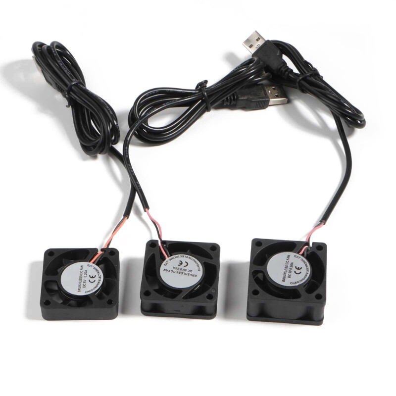 4x4CM Náhradný ventilátor chladenia CPU DC5V 4500-5500RPM Chladič PC Chladič Výfuk Ventilátory CPU Dropship