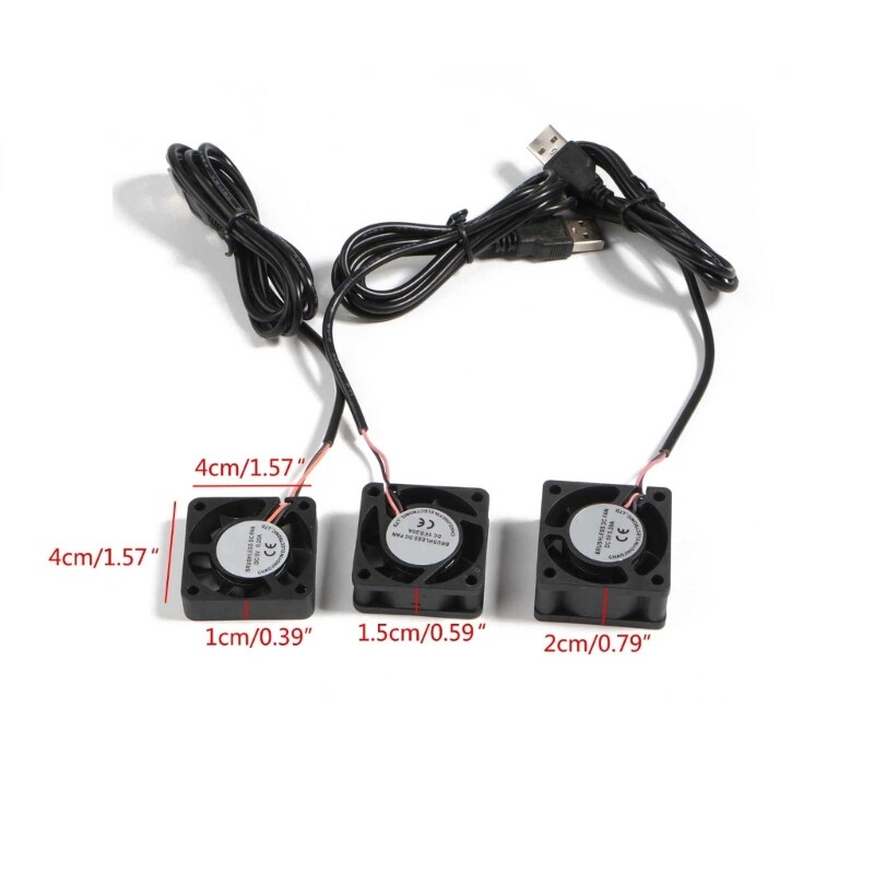 4x4CM Náhradný ventilátor chladenia CPU DC5V 4500-5500RPM Chladič PC Chladič Výfuk Ventilátory CPU Dropship