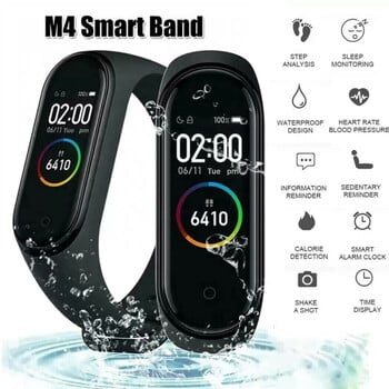 M4 Smart Bracelet Band Sport Fitness Pedometer Tracker Ρολόι καρδιακών παλμών Έξυπνο ρολόι αρτηριακής πίεσης για άνδρες γυναίκες