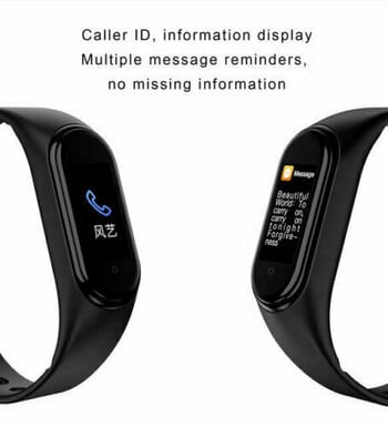 M4 Smart Bracelet Band Sport Fitness Pedometer Tracker Ρολόι καρδιακών παλμών Έξυπνο ρολόι αρτηριακής πίεσης για άνδρες γυναίκες