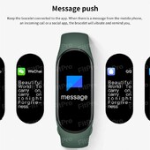 Nova M7 pametna narukvica HD veliki zaslon Otkucaji srca Krvni tlak Kisik u krvi IP67 Vodootporni dinamički brojčanik