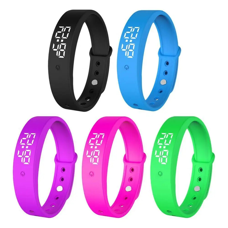 LED digitalna pametna narukvica Vodootporni pametni sat Smart Band s monitorom tjelesne temperature Smart Band Vibration Alarm Podsjetnik