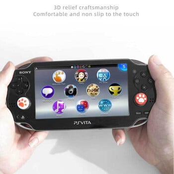 4 τμχ Κάλυμμα Joystick Cap Grip Grip Stick από σιλικόνη για PlayStation Psvita PS Vita PSV 1000 Fat/2000 Slim Protector Case