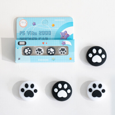 4 τμχ Κάλυμμα Joystick Cap Grip Grip Stick από σιλικόνη για PlayStation Psvita PS Vita PSV 1000 Fat/2000 Slim Protector Case